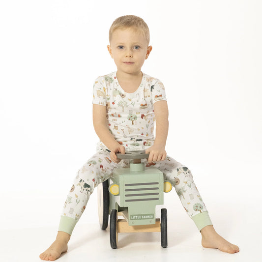 Cute Farm Animals Uni  Short Sleeve Loungewear Set