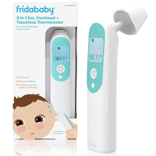 3-in-1 Ear, Forehead + Touchless Infrared Thermometer - FridaBaby