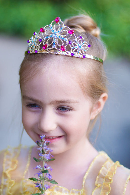Bejewelled Tiara Gold - Great Pretenders