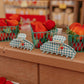 BLUE GINGHAM STRAWBERRY CHARM CLAW - KAXI