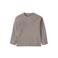 Long Sleeve Ribbed Tee - Mushroom - Little Bipsy