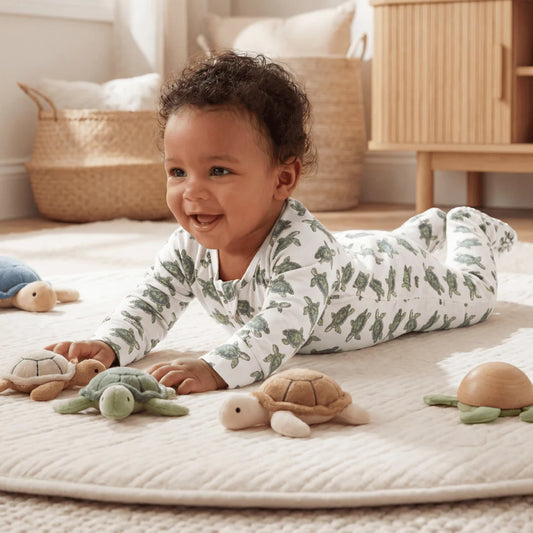 Sweet Sea Turtle Zipper Footie