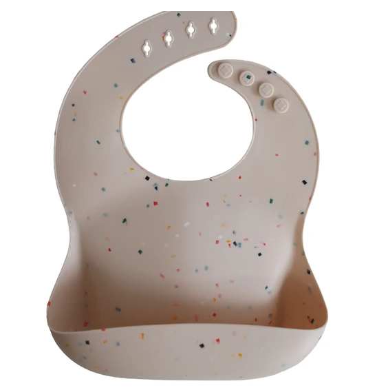 Silicone Bib (Vanilla Confetti) - Mushie & Co