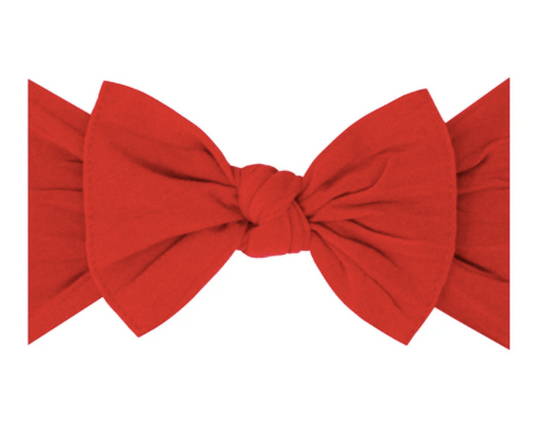 Cherry Classic knot Bow- Cherry - Baby Bling