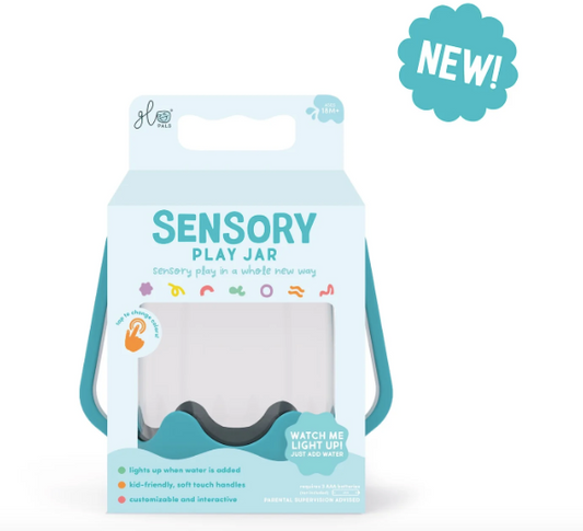 Sensory Play Jar- Blue - GLO Pals