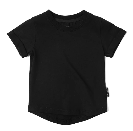 Basic Tee - Black - Little Bipsy