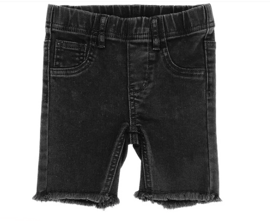DENIM SHORTS - BLACK - Lenox James