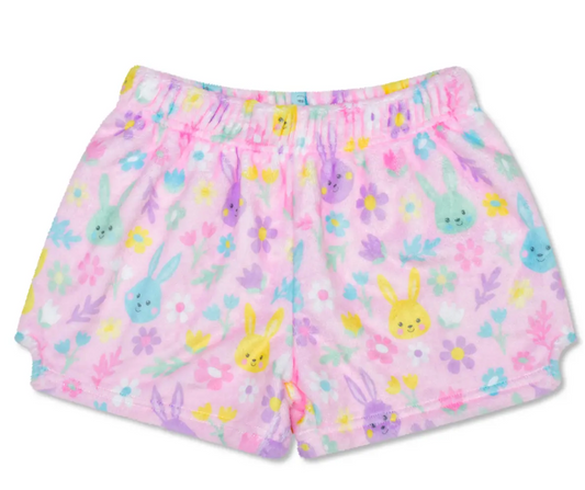 Bunny Bloom Plush Shorts - Baby Sweet Pea's Boutique