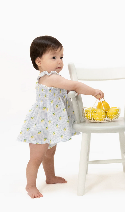 Lovely Lemons  Smocked Top with Bloomer