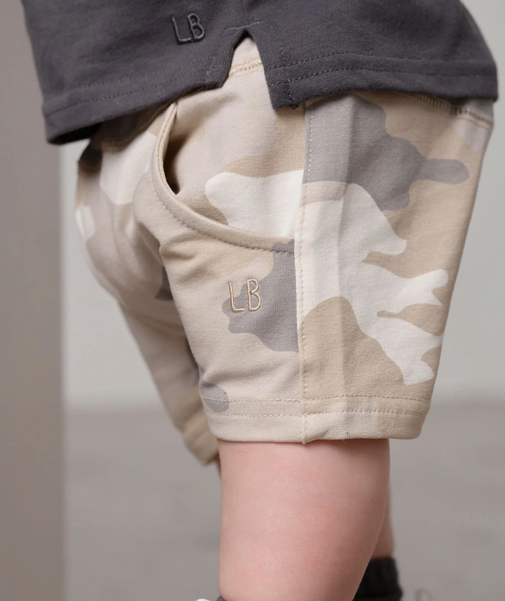 Harem Short - Faded Camo - Little Bipsy