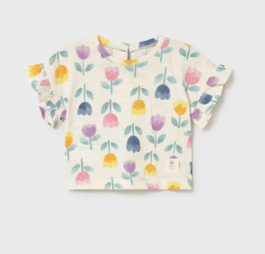 Floral Short Sleeve Tee - Mayoral