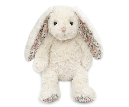 Faith Cream Floral Bunny Plush Toy - Mon Ami