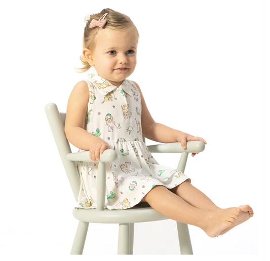 Polo Tennis Dress- Country Club Dogs Pink